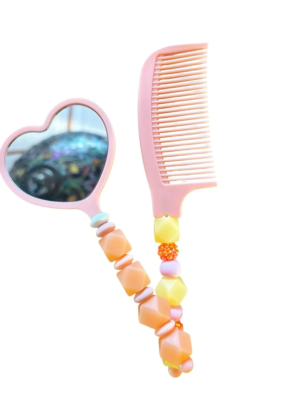 Mirror & Comb Set Handmade By AB INKS HANDMADE EXPRESSIONS